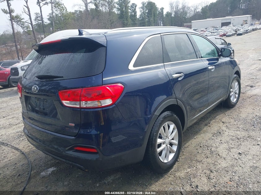 Vin: 5xypg4a39gg146377, lot: 44862772, kia sorento 2.4l lx 20164