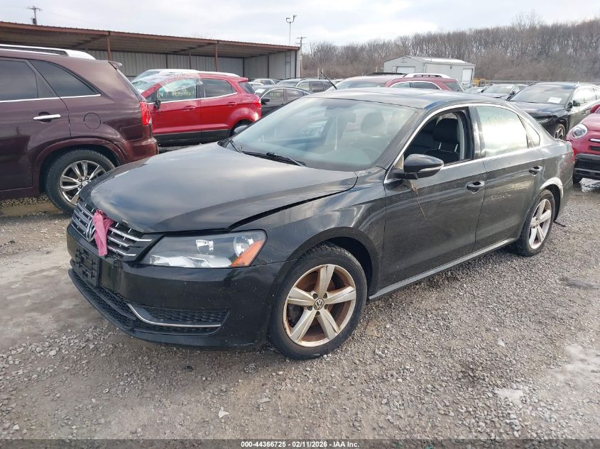 2012 Volkswagen Passat 2.0L Tdi Se