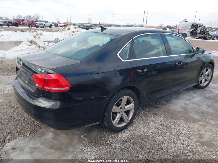 2012 Volkswagen Passat 2.0L Tdi Se