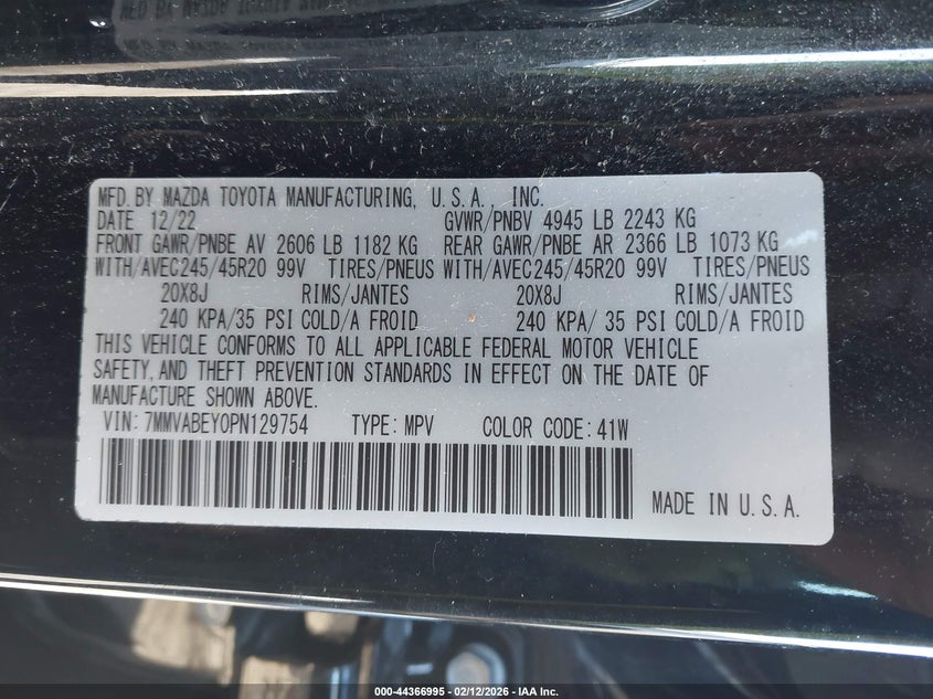 2023 Mazda Cx-50 2.5 Turbo Premium Plus VIN: 7MMVABEY0PN129754 Lot: 44366995