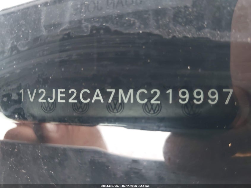 2021 Volkswagen Atlas Cross Sport 3.6L V6 Se W/Technology VIN: 1V2JE2CA7MC219997 Lot: 44367267