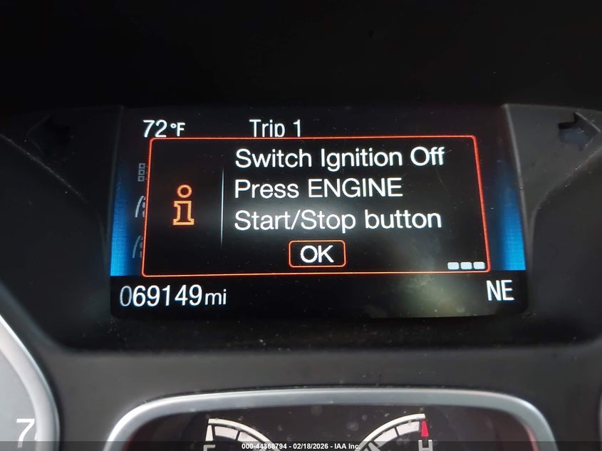 2018 Ford Focus St VIN: 1FADP3L92JL289672 Lot: 44368794