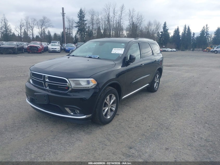 Vin: 1c4rdjdg0gc315401, lot: 44866413, dodge durango limited 20162