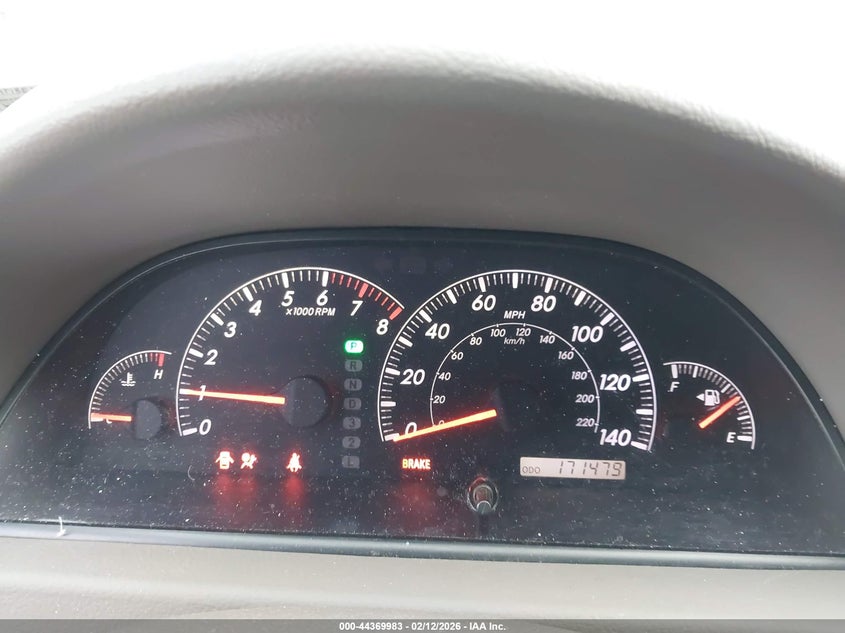 2005 Toyota Camry Le VIN: 4T1BE30K25U625699 Lot: 44369983