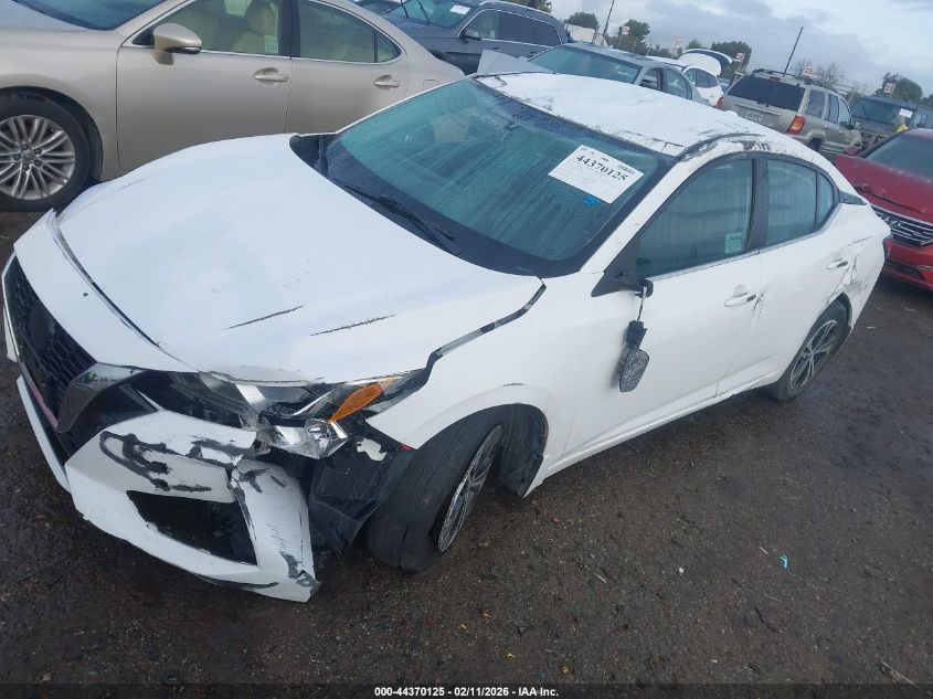 2022 Nissan Sentra Sv Xtronic Cvt VIN: 3N1AB8CV1NY275073 Lot: 44370125