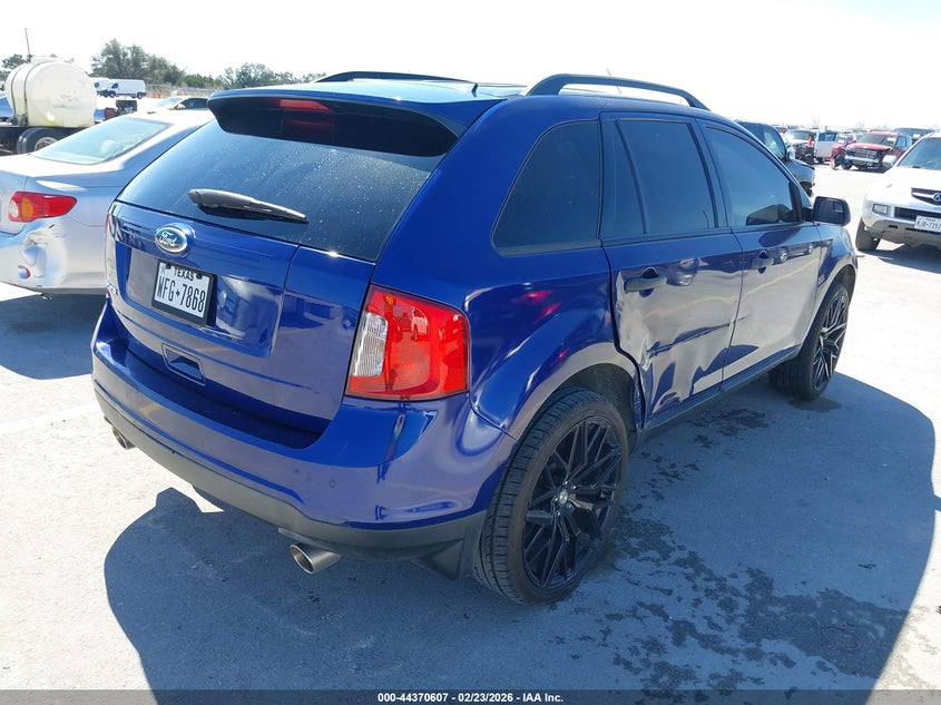Vin: 2fmdk3gcxdbc21487, lot: 44867094, ford edge se 20134