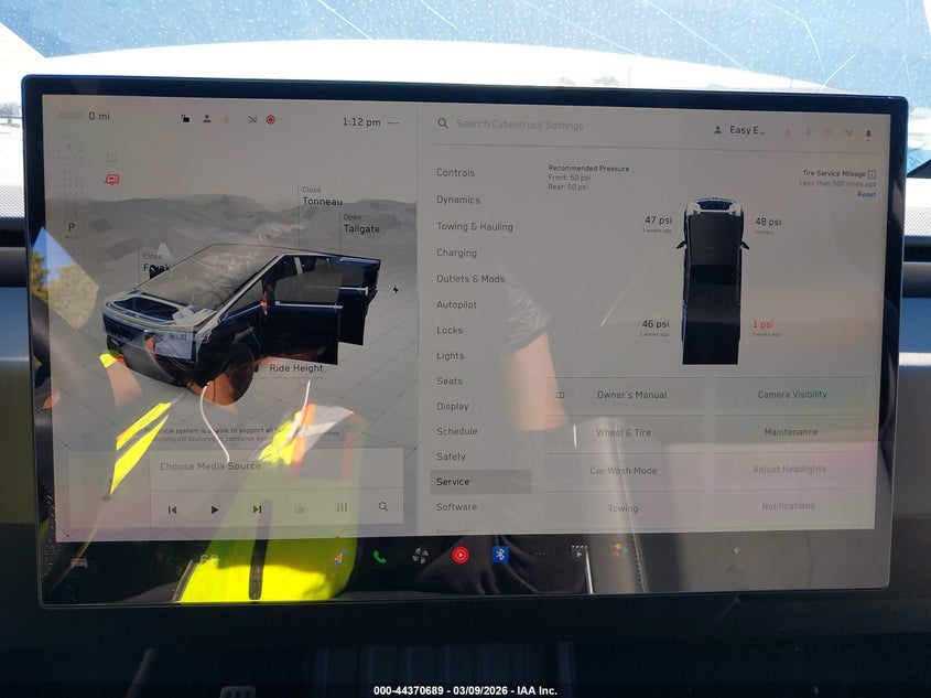 2025 Tesla Cybertruck All-Wheel Drive VIN: 7G2CEHED3SA073483 Lot: 44370689