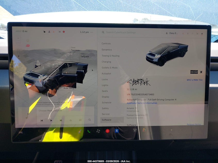 2025 Tesla Cybertruck All-Wheel Drive VIN: 7G2CEHED3SA073483 Lot: 44370689