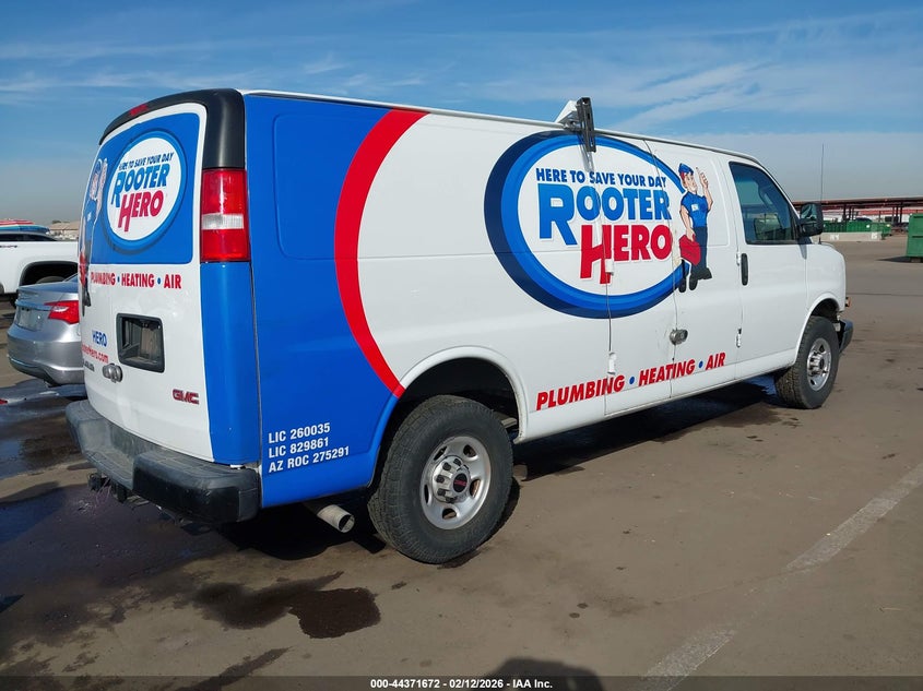 Vin: 1gtw7bfp2p1108050, lot: 44868159, gmc savana cargo rwd 2500 extended wheelbase work van 20234
