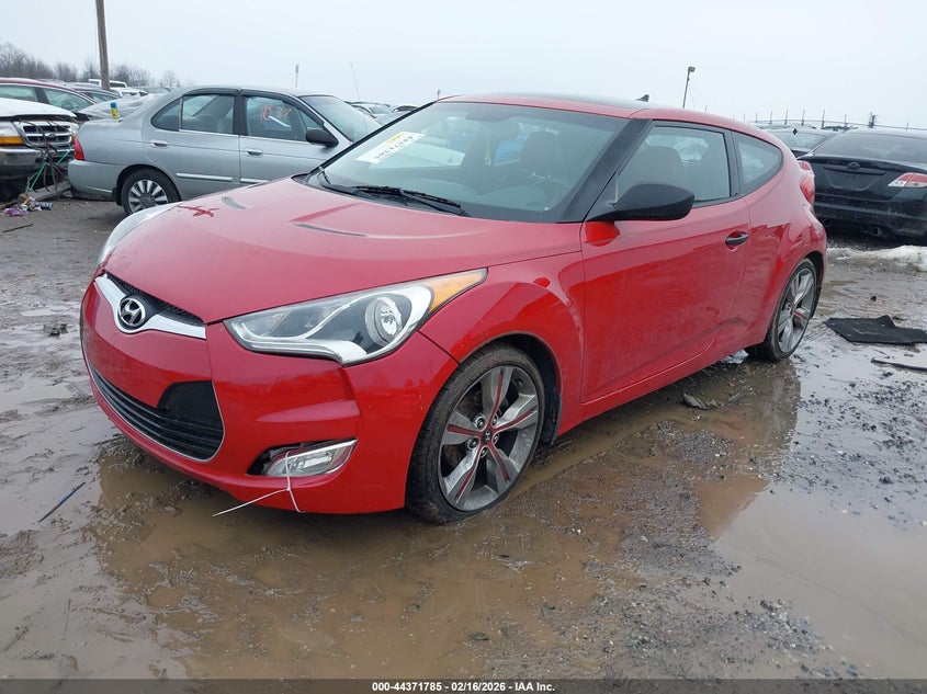 2012 Hyundai Veloster Base W/Red/Black