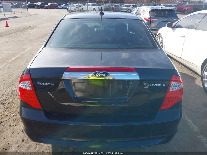 2010 Ford Fusion Hybrid VIN: 3FADP0L36AR388555 Lot: 44372021