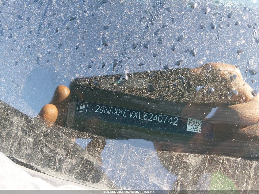 2020 Chevrolet Equinox Fwd Lt 1.5L Turbo VIN: 2GNAXKEVXL6240742 Lot: 44372055