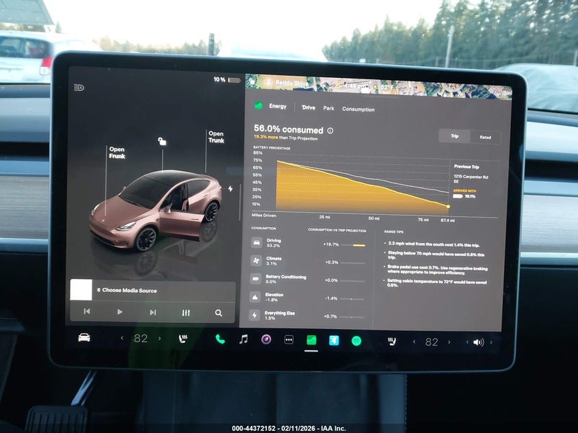 2023 Tesla Model Y Awd/Long Range Dual Motor All-Wheel Drive VIN: 7SAYGDEE4PF957109 Lot: 44372152