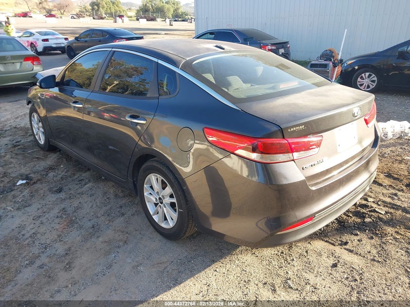 Vin: knagt4l31g5107751, lot: 44869255, kia optima lx 20163
