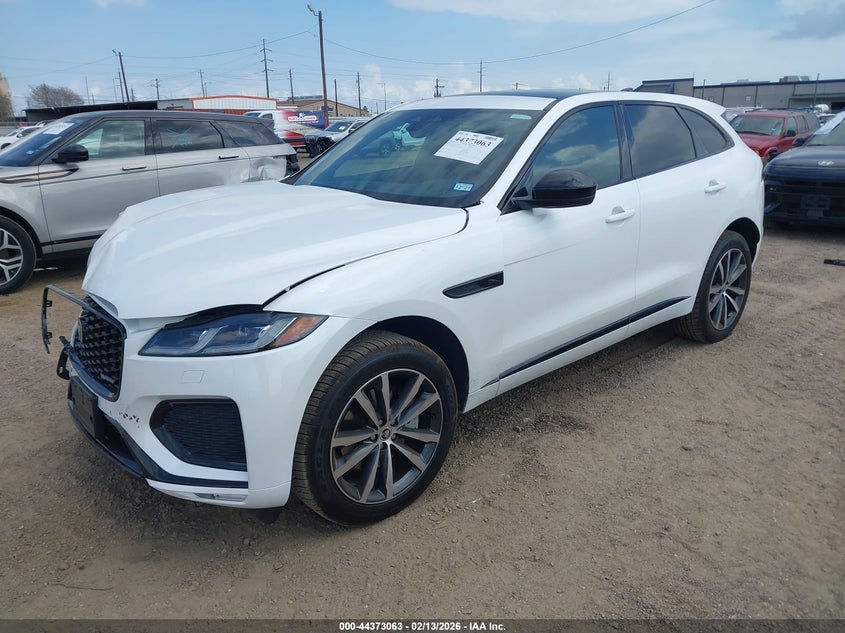 Vin: sadct2ex4sa752792, lot: 44869550, jaguar f-pace r-dynamic s p250 awd automatic 20252