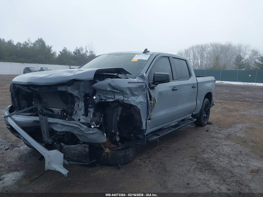 2024 Chevrolet Silverado 1500 4wd  Short Bed Custom 1GCPDBEKXRZ261105 photo 1