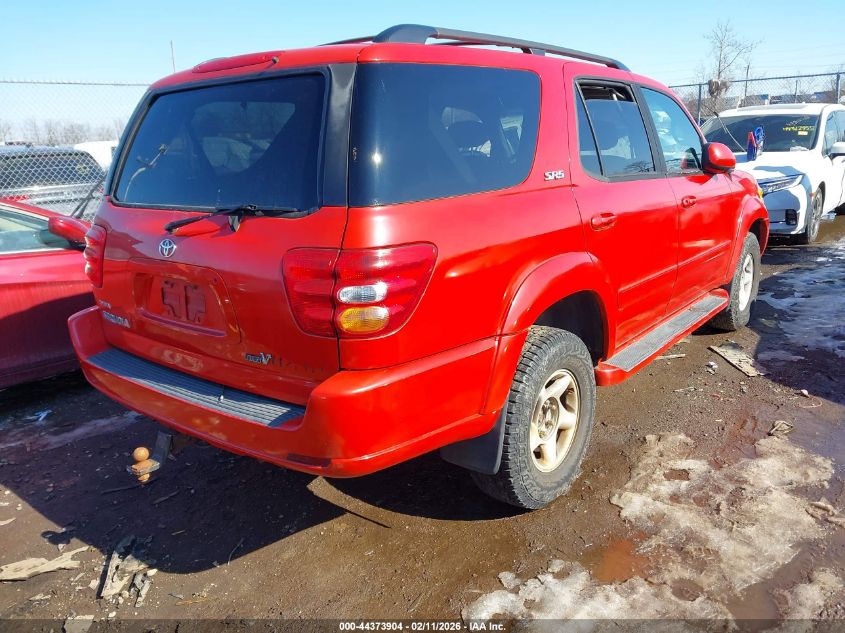 2001 Toyota Sequoia Sr5 V8