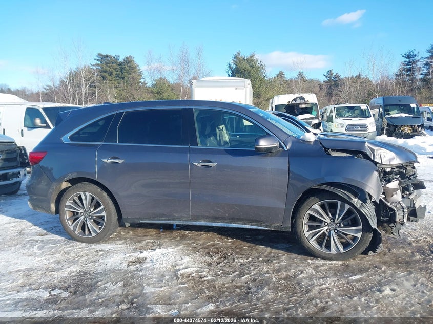2019 Acura Mdx Tech Pkg VIN: 5J8YD4H55KL016552 Lot: 44374574