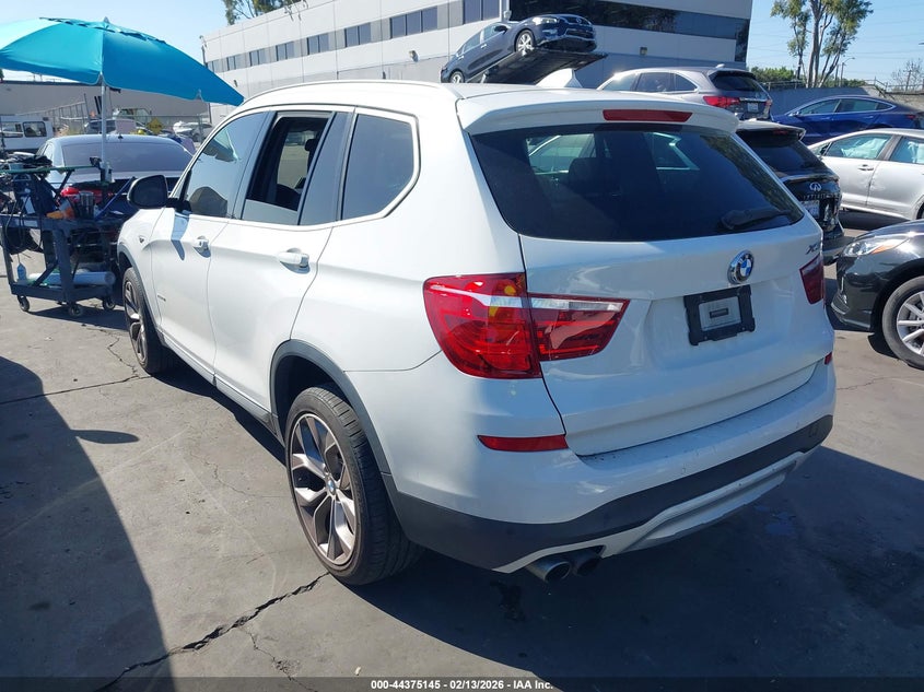 Vin: 5uxwx9c32h0w72961, lot: 44871632, bmw x3 xdrive28i 20173