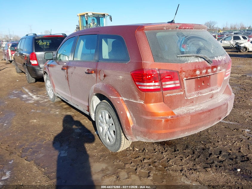Vin: 3c4pdcab6et301693, lot: 44871747, dodge journey american value pkg 20143