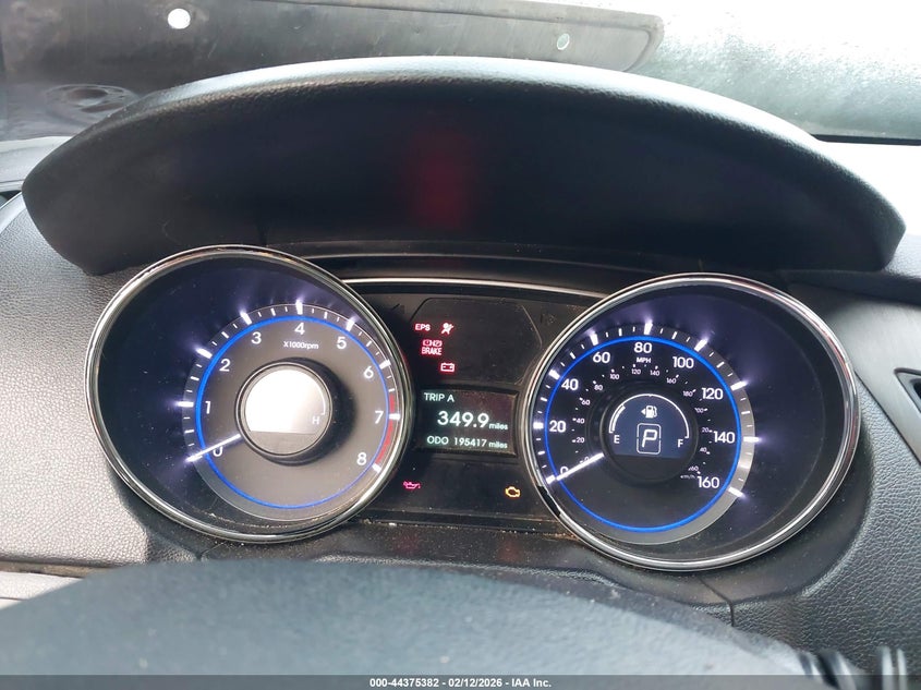 2013 Hyundai Sonata Gls VIN: 5NPEB4AC6DH715017 Lot: 44375382