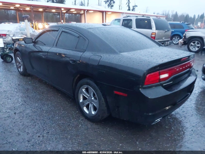 2C3CDXHG3CH131925 2012 Dodge Charger 3.6 Sxt black