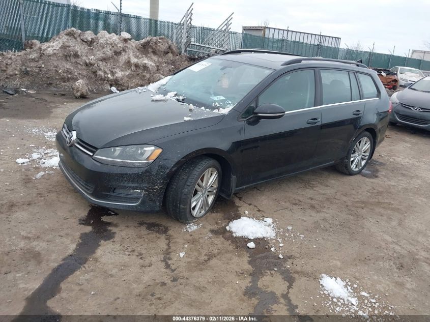 2015 Volkswagen Golf Sportwagen Tdi Se 4-Door