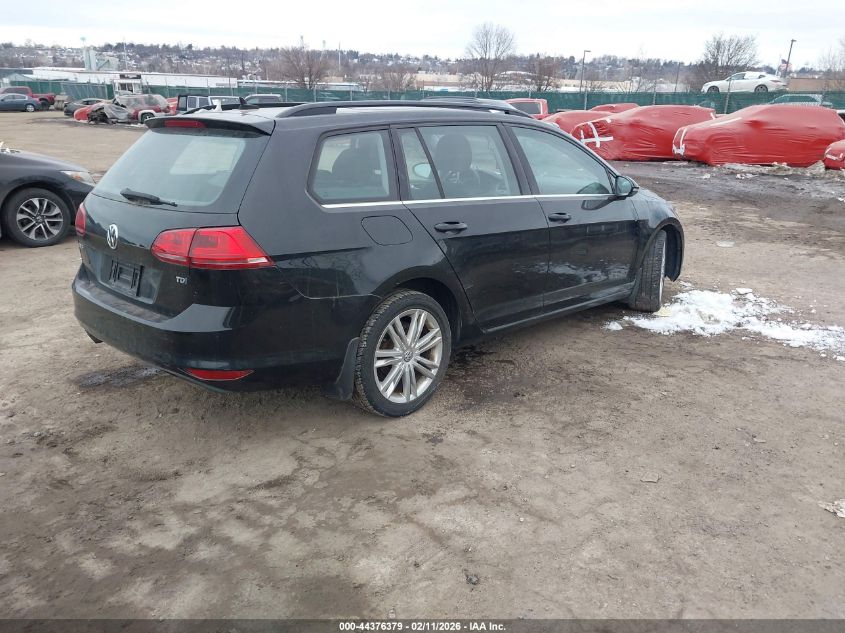 2015 Volkswagen Golf Sportwagen Tdi Se 4-Door