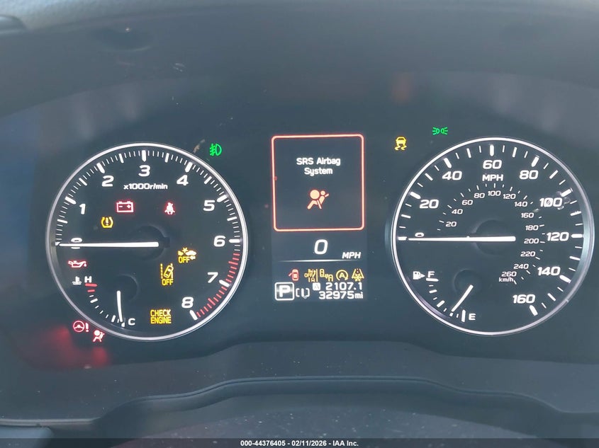 2024 SUBARU CROSSTREK 2.0L H-4 DI, DOHC, V(VIN: JF2GUADC9RH864493