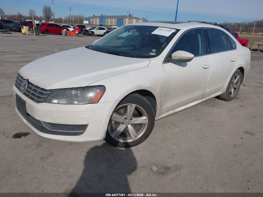 2012 Volkswagen Passat 2.0L Tdi Se