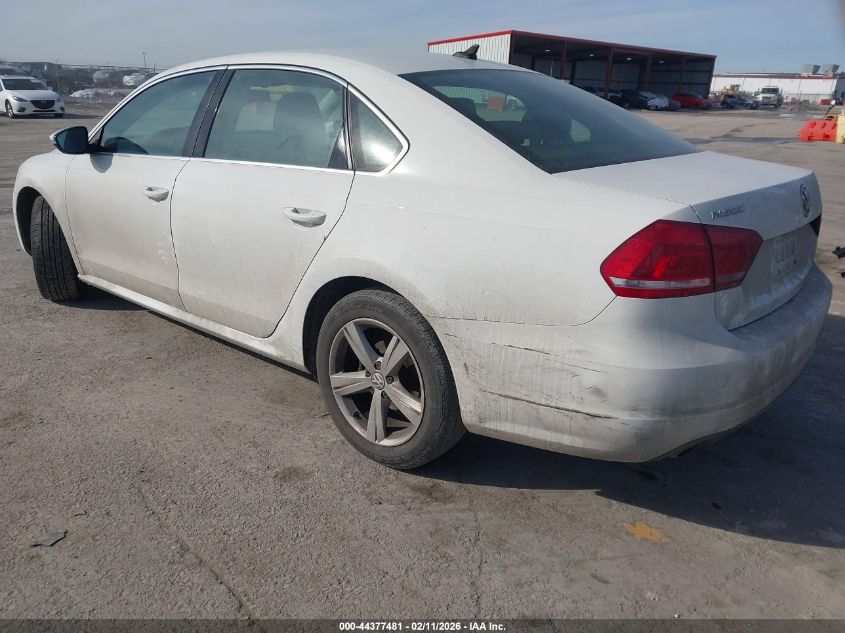 2012 Volkswagen Passat 2.0L Tdi Se