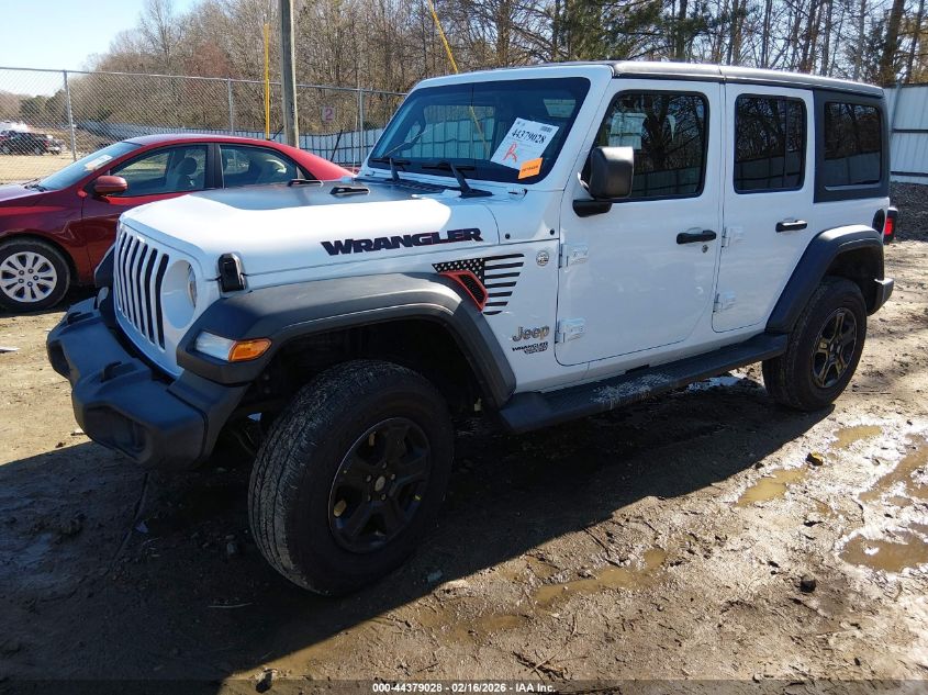 2018 Jeep Wrangler Unlimited Sport S 4X4