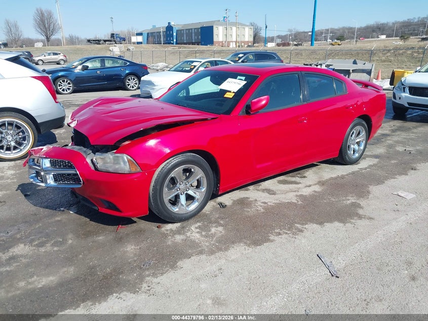 2012 Dodge Charger 3.6 Sxt red Lot 111044379796 Vin 2C3CDXHG9CH230832