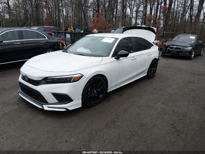 2022 Honda Civic Sport VIN: 2HGFE2F51NH502367 Lot: 44379887