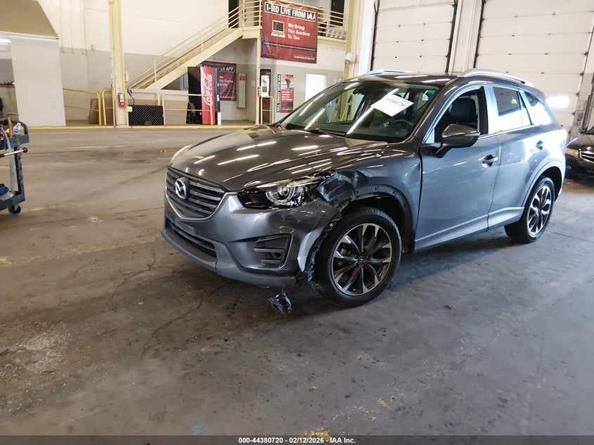 Vin: jm3ke4dy1g0774485, lot: 44877230, mazda cx-5 grand touring 20162