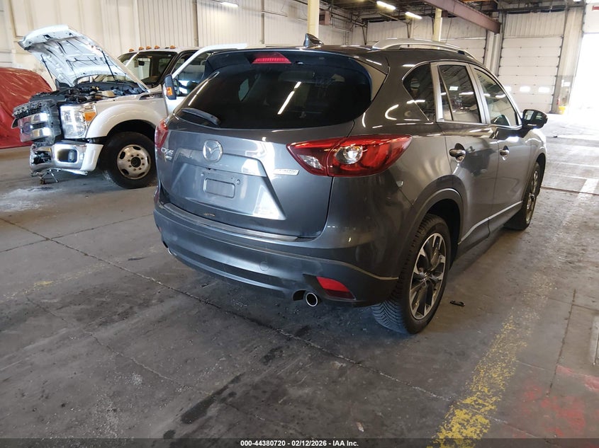 Vin: jm3ke4dy1g0774485, lot: 44877230, mazda cx-5 grand touring 20164