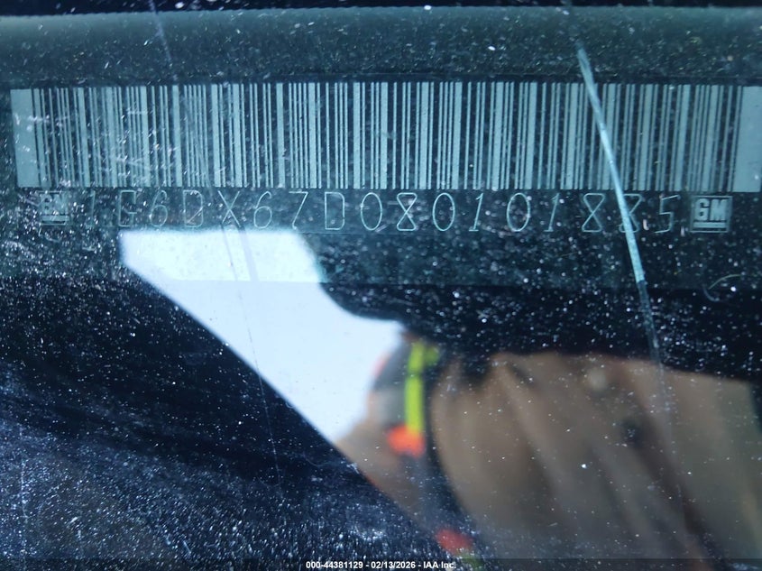 2008 Cadillac Sts-V VIN: 1G6DX67D080101885 Lot: 44381129