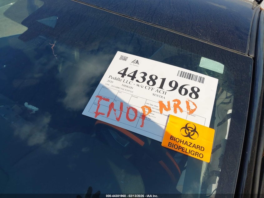 2020 Nissan Sentra Sv Xtronic Cvt