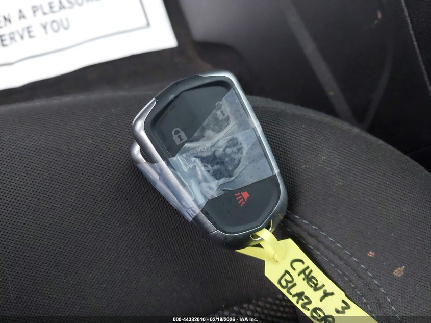 2019 Chevrolet Blazer VIN: 3GNKBCRS4KS581692 Lot: 44382010