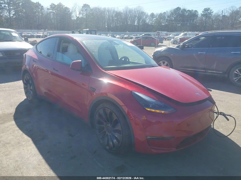 Vin: 7saygdef5pf670144, lot: 44878684, tesla model y performance dual motor all-wheel drive 20231