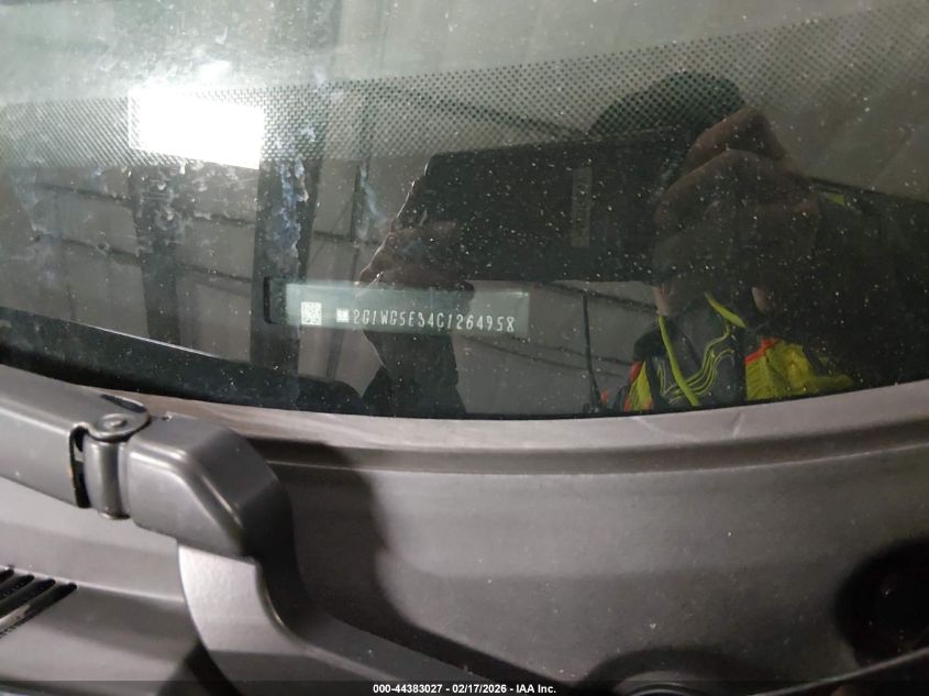 2012 Chevrolet Impala Lt Fleet VIN: 2G1WG5E34C1264958 Lot: 44383027