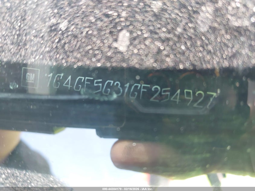 2016 Buick Lacrosse Premium Ii VIN: 1G4GF5G31GF254927 Lot: 44384179