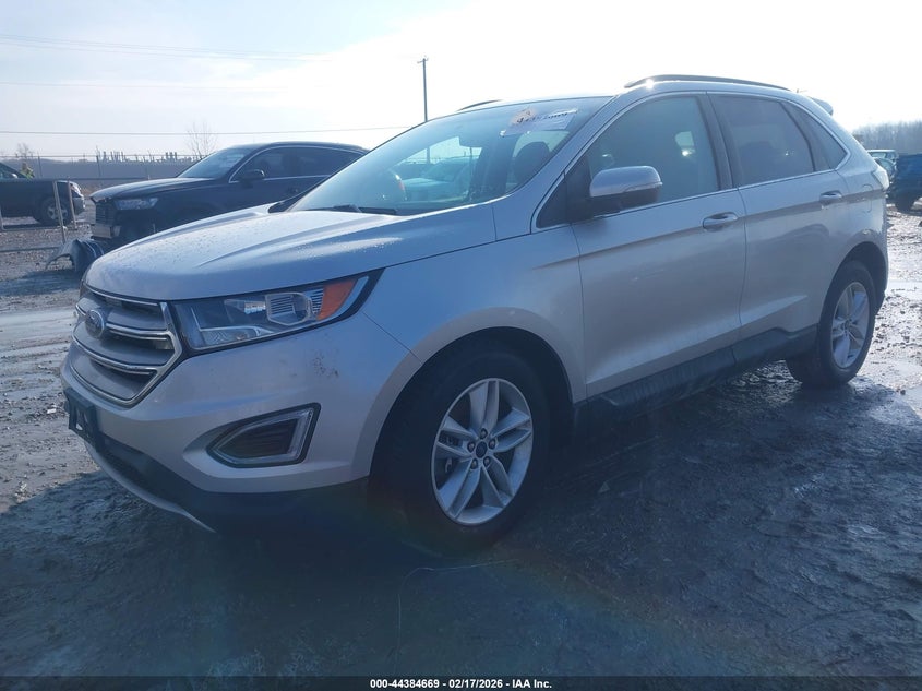 Vin: 2fmtk4j97fbc35686, lot: 44881179, ford edge sel 20152