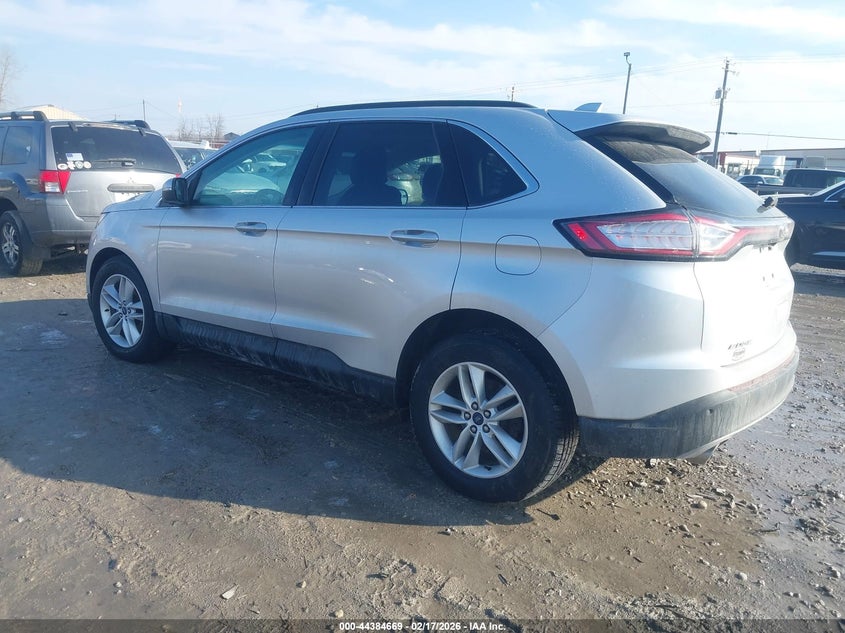 Vin: 2fmtk4j97fbc35686, lot: 44881179, ford edge sel 20153