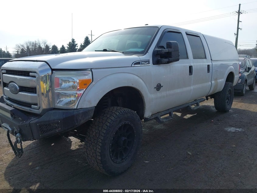 2015 Ford F250 6.7 F-250 Xlt white Lot 111044386502 Vin 1FT7W2BT4FEB27183