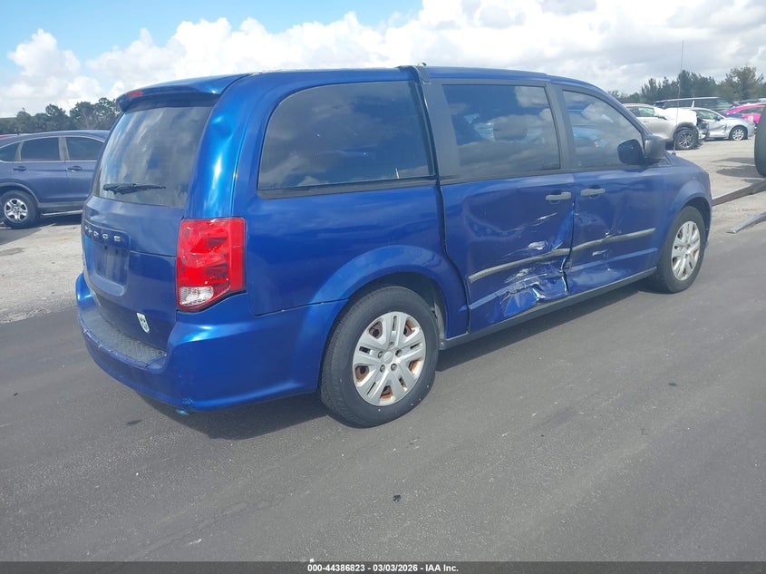 Vin: 2c4rdgbg5dr794827, lot: 44883377, dodge grand caravan american value pkg 20134