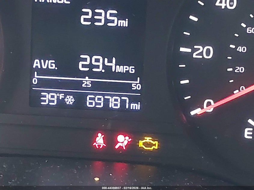 2020 Kia Rio Lx VIN: 3KPA24AD9LE338693 Lot: 44386937