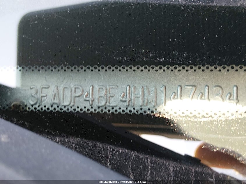 2017 Ford Fiesta Se VIN: 3FADP4BE4HM147434 Lot: 44387091