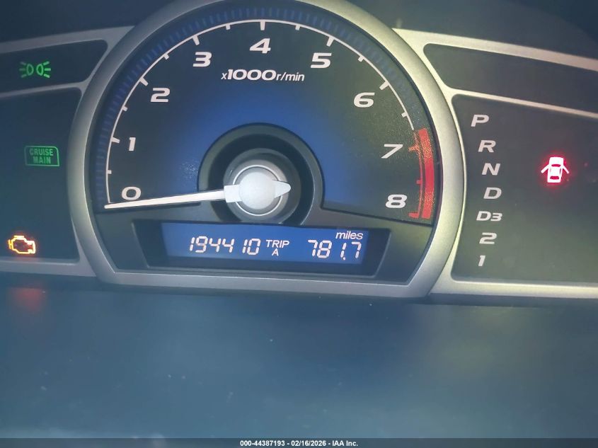 2008 Honda Civic Lx VIN: 2HGFG12668H513162 Lot: 44387193