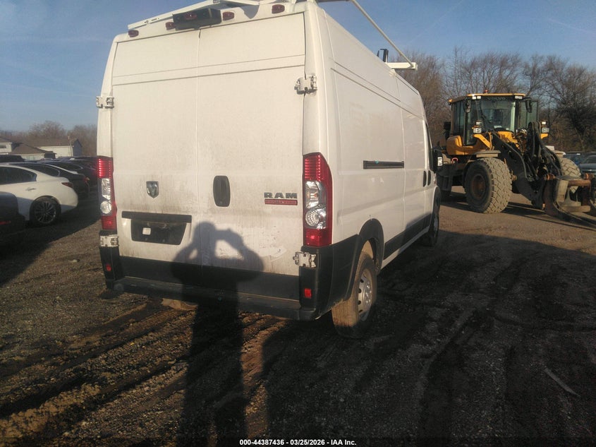Vin: 3c6trvdgxle101492, lot: 44883990, ram promaster 2500 high roof 159 wb 20204
